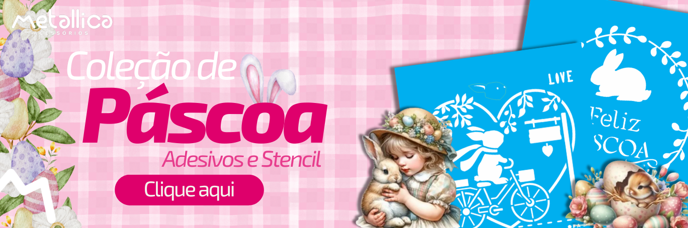 adesivos e stencil pascoa